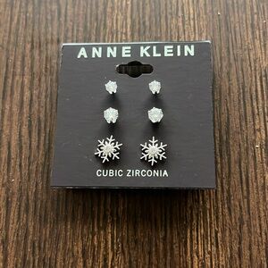 Anne Klein three pair studs never worn